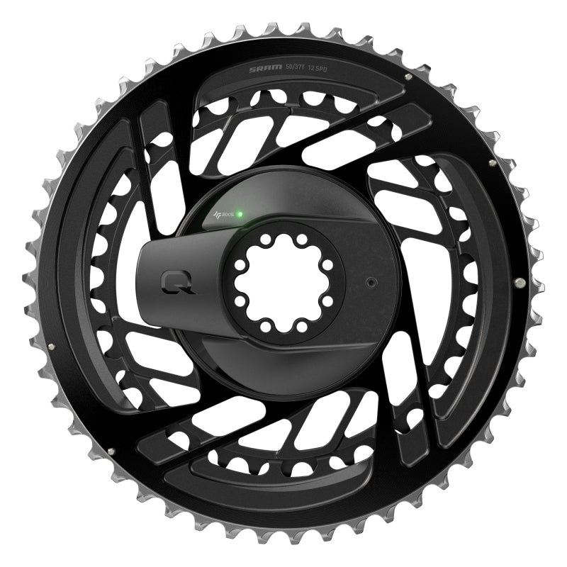 Force AXS 2x Power Meter Chainring Kit – 50/37t 2×12-Speed 8-Bolt Direct Mount BLK D2
