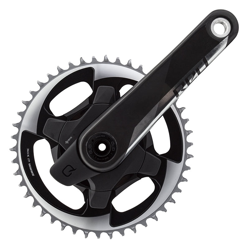 Red 1 AXS Quarq Power Meter Crankset Speed: 12 Spindle: 28.99mm BCD: Direct Mount 46 DUB 170mm Black Road