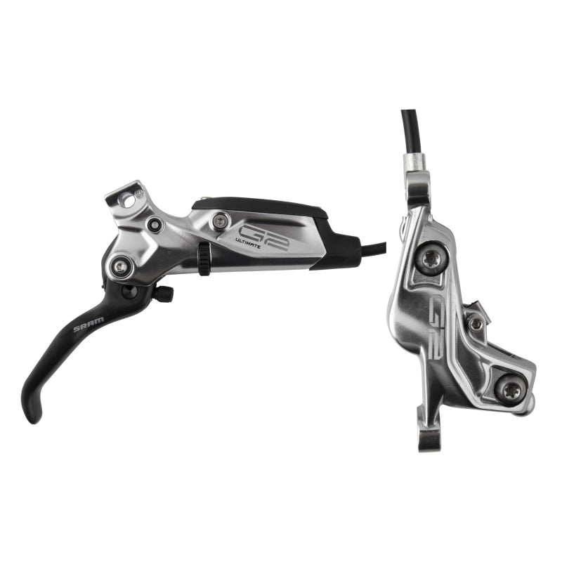 G2 Ultimate Disc Brake Lever – Front Hydraulic Post Mount Carbon Lever Titanium Hardware Polar Grey Anodized A2
