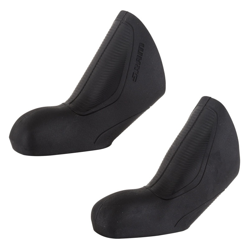 Red eTap Brake Hood Covers. Black Pair