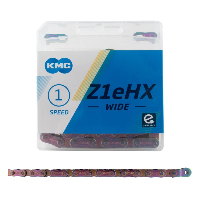 Z1eHX Wide Chain – Single Speed 1/2 x 1/8 112 Links Neo Chrome