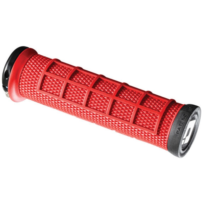 Elite Pro Grips – Burnt Red Black Lock-On