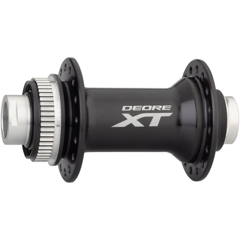 XT HB-M8010 Front Hub – 15 x 100mm Center-Lock BLK 32h Without Lockring