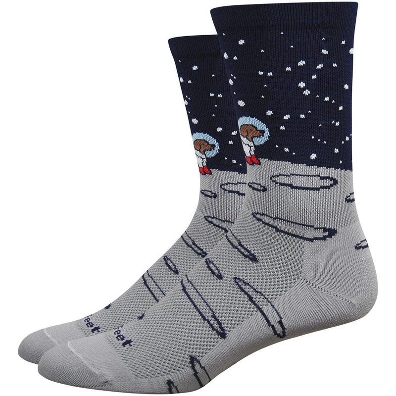 Aireator Moon Dog Bike Socks – Gray/Black