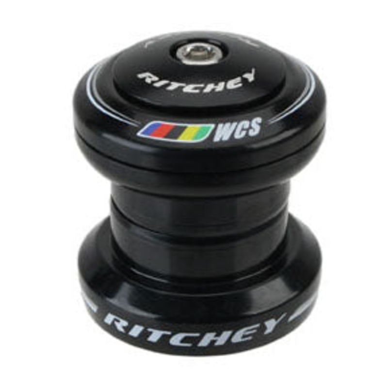 WCS Logic 1-1/8 Threadless Headset: EC34/28.6 EC34/30 Black