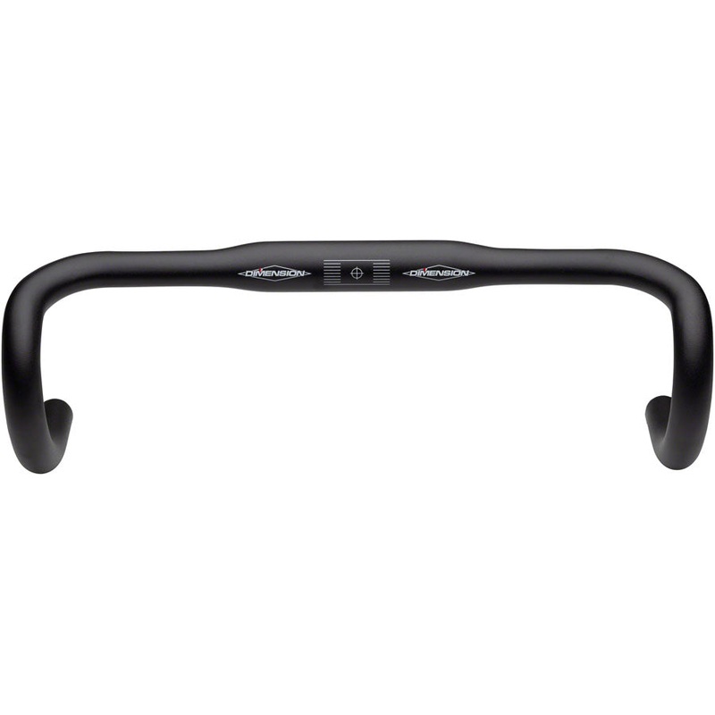 Flat Top Shallow Drop Handlebar – Aluminum 31.8mm 38cmBlack