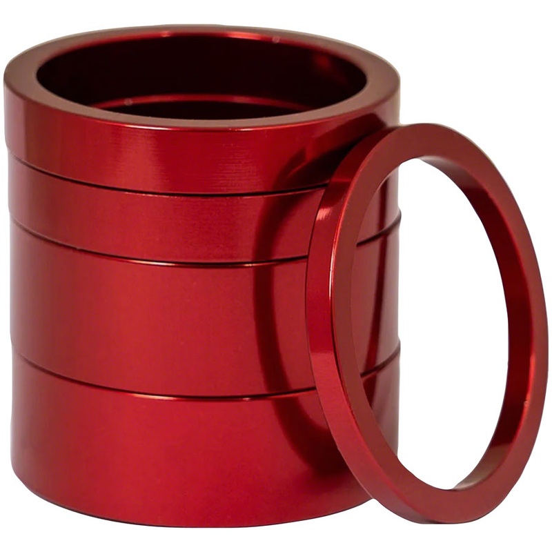 Headset Spacer Kit 2 – Alloy 1-1/8 Red