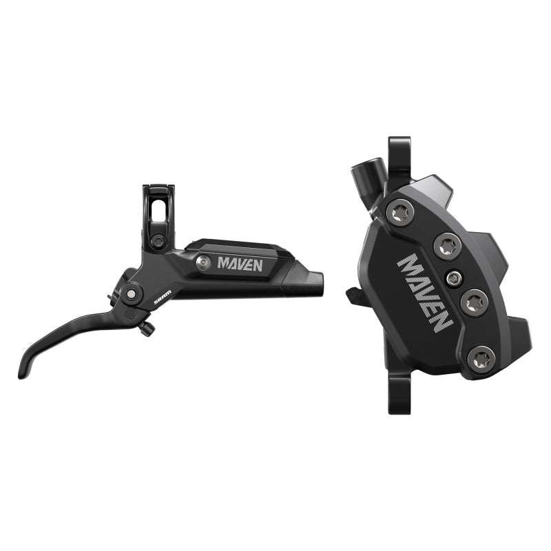 Maven Base Disc Brake Lever – Rear Front 2000mm Hose Post Mount 4-Piston Aluminum Lever SS Hardware Diffusion BLK A1
