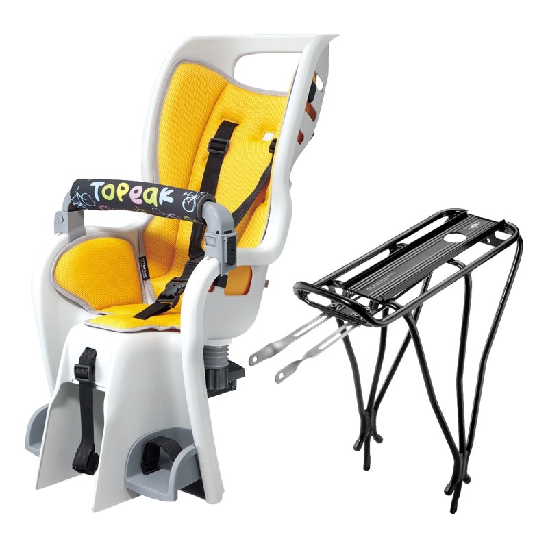 Baby Seat II Baby Seat On rear rack (included) Yellow
