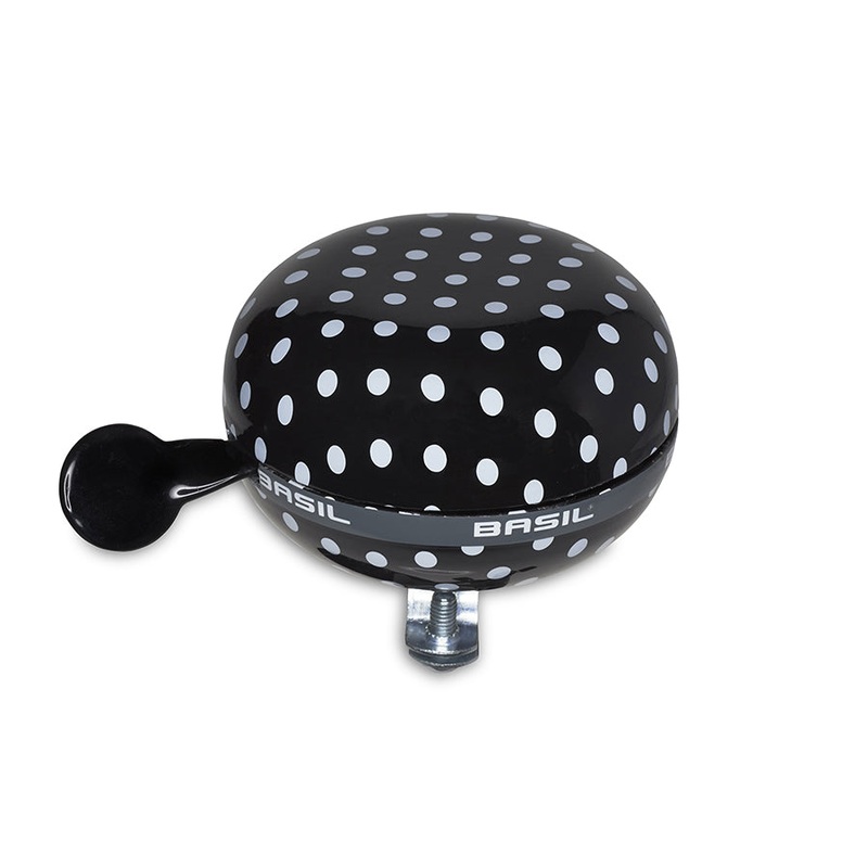 Polka Dot Bell 80mm Black/White Dots