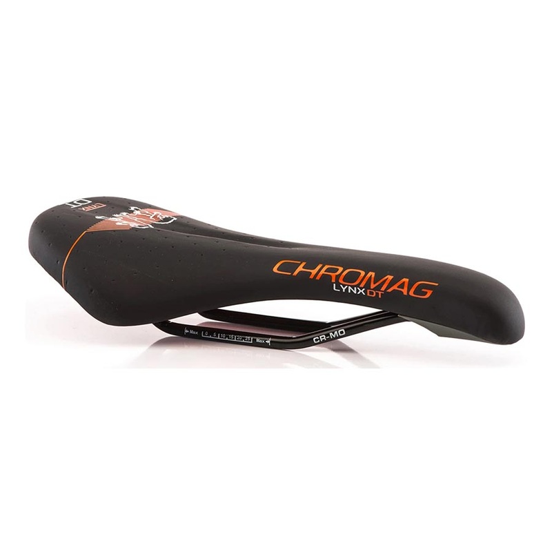 Lynx DT Saddle 280 x 135mm Unisex 292g Black/Orange