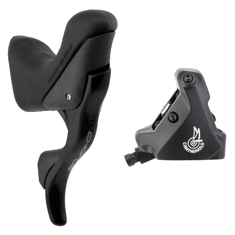Chorus Ergopower Hydraulic Brake/Shift Lever Disc Caliper – Right/Rear 12-Speed 160mm Flat Mount Caliper BLK