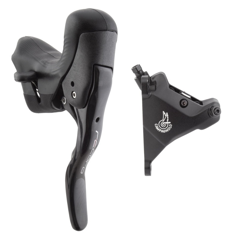 Record Ergopower Hydraulic Brake/Shift Lever Disc Caliper – Left/Front 12-Speed 160mm Flat Mount Caliper BLK