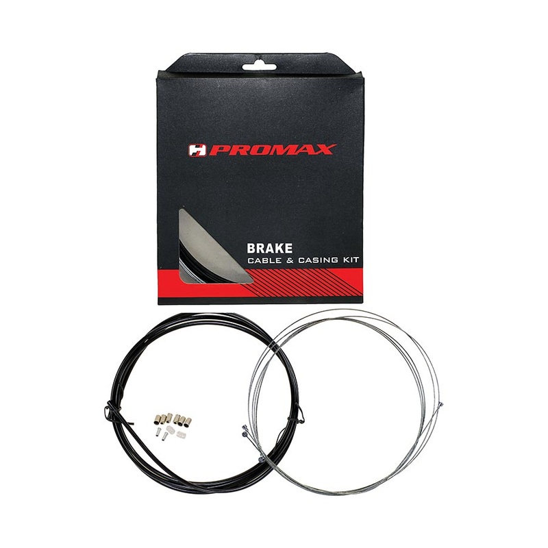 Bowden Brake Cable and Housing Set Stainless Steel Universal Black