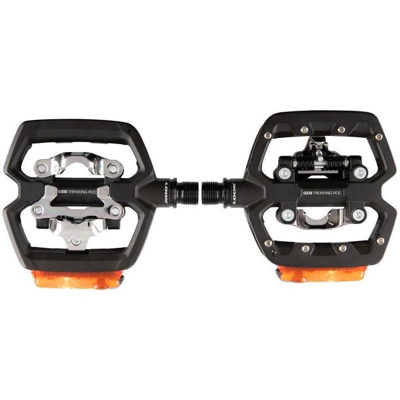 GEO TREKKING ROC VISION Pedals – Single Side Clipless Platform Chromoly 9/16 BLK