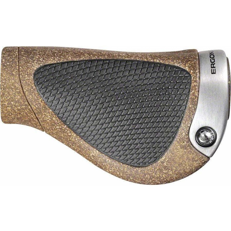 GP1 BioKork Grips – Lock-On Twistshift Large Black/Tan