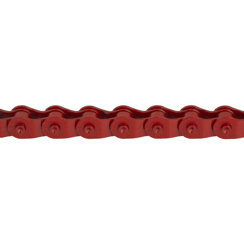 Interlock V2 Chain – Single Speed 1/2 x 1/8, 98 Links, Half Link Chain, Red