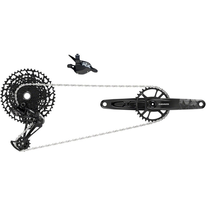 NX Eagle Groupset: 170mm 32 Tooth DUB Crank, Rear Derailleur, 11-50 12-Speed Cassette, Trigger Shifter, and Chain