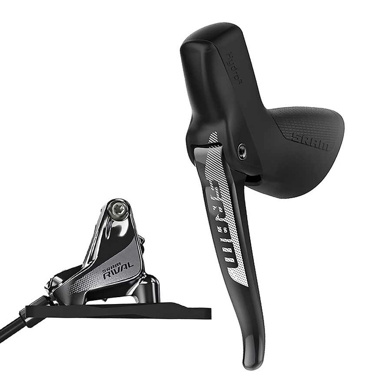 Rival 1 Disc Brake Cable-Actuated Dropper Remote Lever – Left/Front Flat Mount 20mm Offset BLK A1