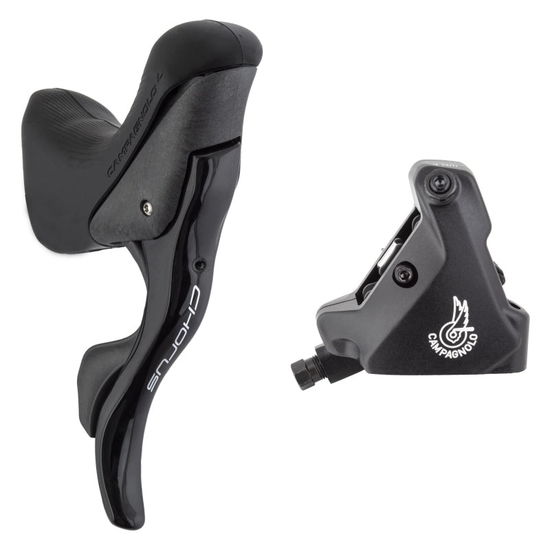 Chorus Ergopower Hydraulic Brake/Shift Lever Disc Caliper – Right/Rear 12-Speed 140mm Flat Mount Caliper BLK
