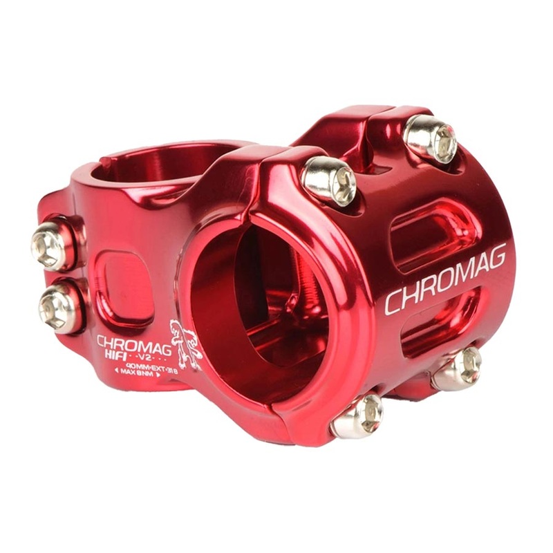 Hifi V2 Stem Diameter: 31.8mm Length: 40mm Steerer: 1-1/8 0 Red