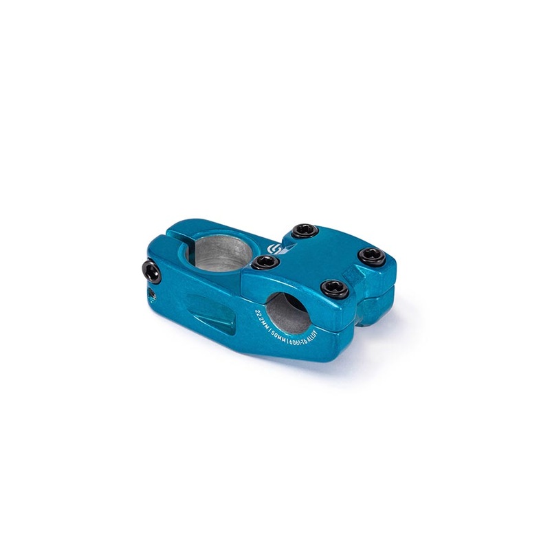 Pro Toploader Stem Diameter: 22.2mm Length: 50mm Steerer: 1-1/8 Blue