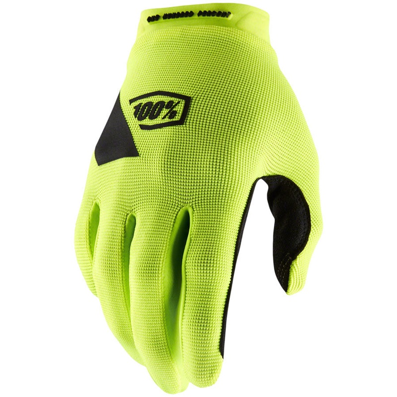 Ridecamp Gloves – Flourescent Yellow/Black Full Finger Womens Medium