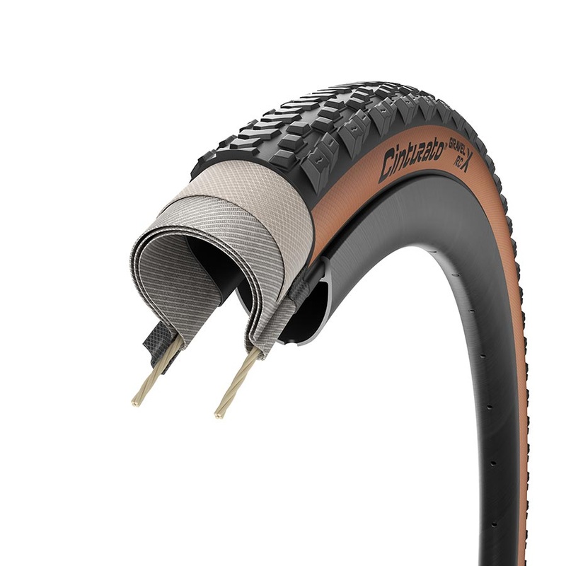 Cinturato Gravel RCX TLR Tire – 700 x 40 Tubeless Folding Tan