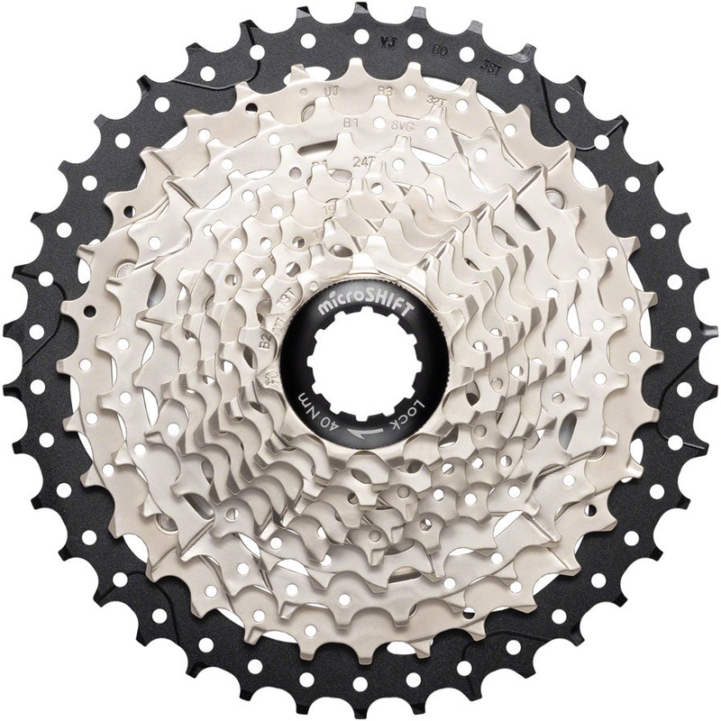 Sword Cassette – 10-Speed 11-38t Alloy Spider Satin Nickel
