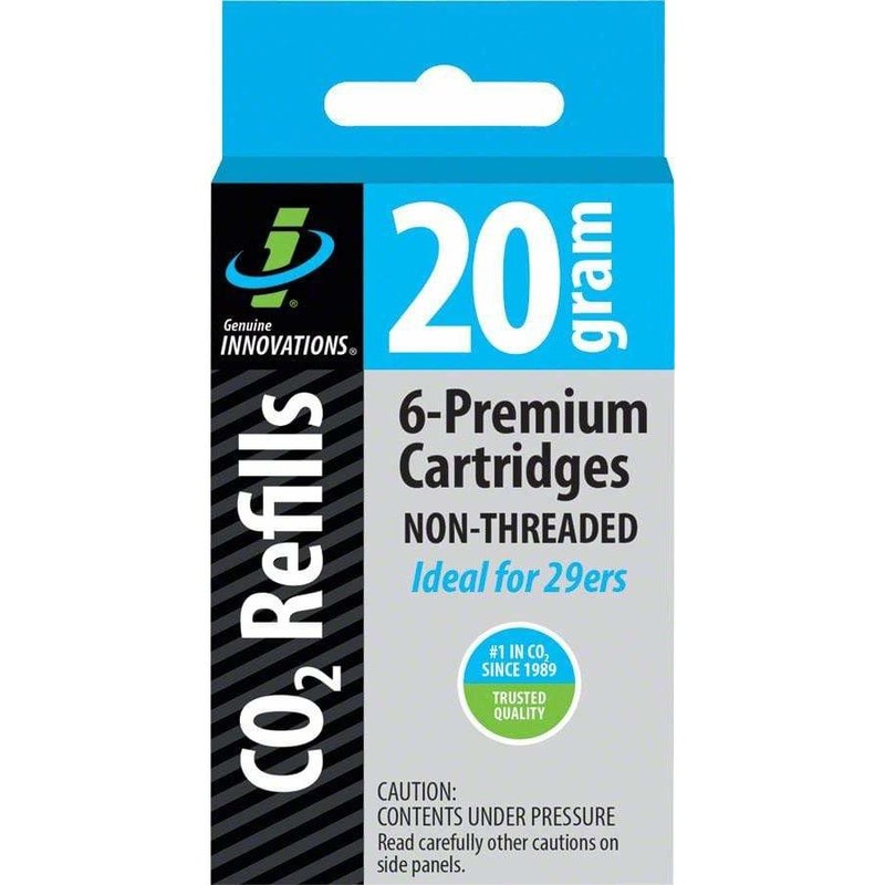 Bike Co2 Cartridges – 20g – Non-Threaded (6-Pack)