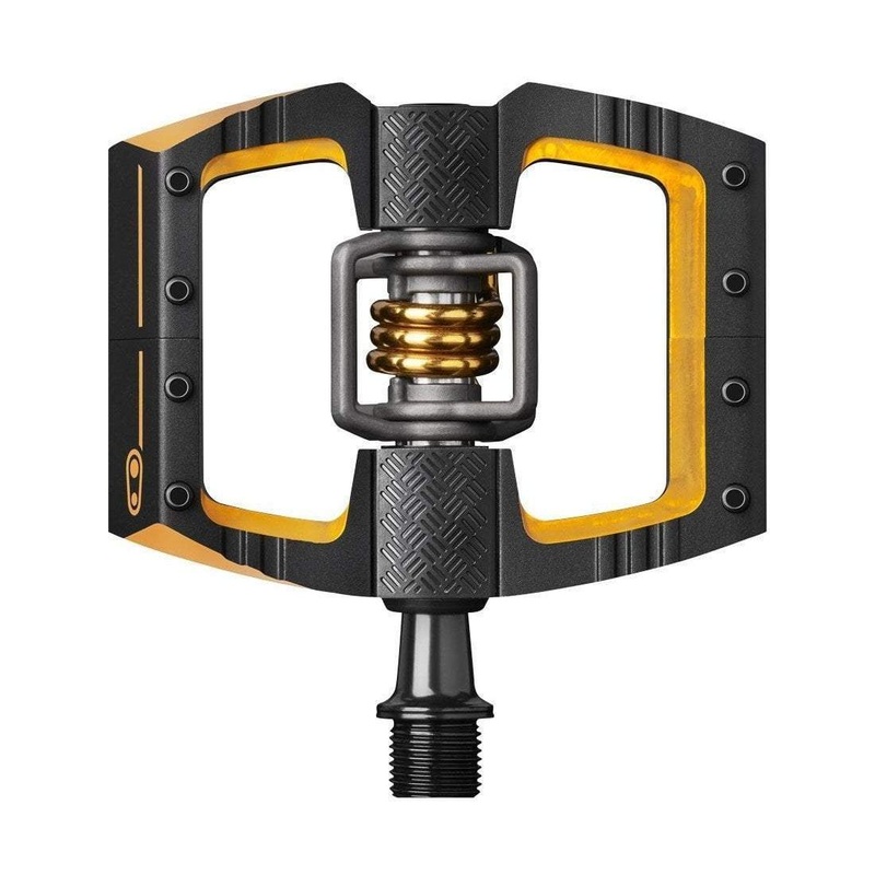 Crankbrothers Mallet DH 11 Pedals – Dual Sided Clipless Platform Aluminum 9/16 BLK/Gold