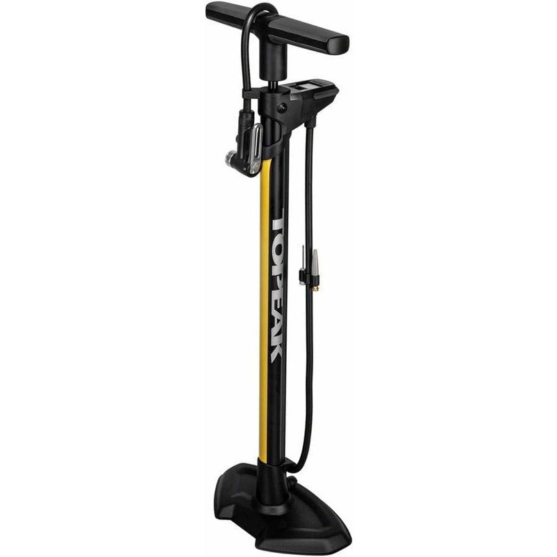 JoeBlow Pro Digital Floor Pump – 200psi / 13.8bar Digital Gauge SmartHead DX3 Air Release Button BLK/YLW