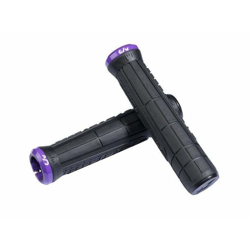 Swage Lock-On Grips|Black/Purple|Black