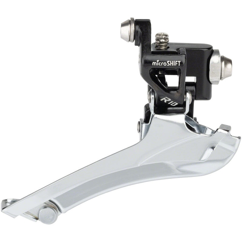 R10 Front Derailleur – 10-Speed Double 56t Max Braze-On Shimano Compatible BLK