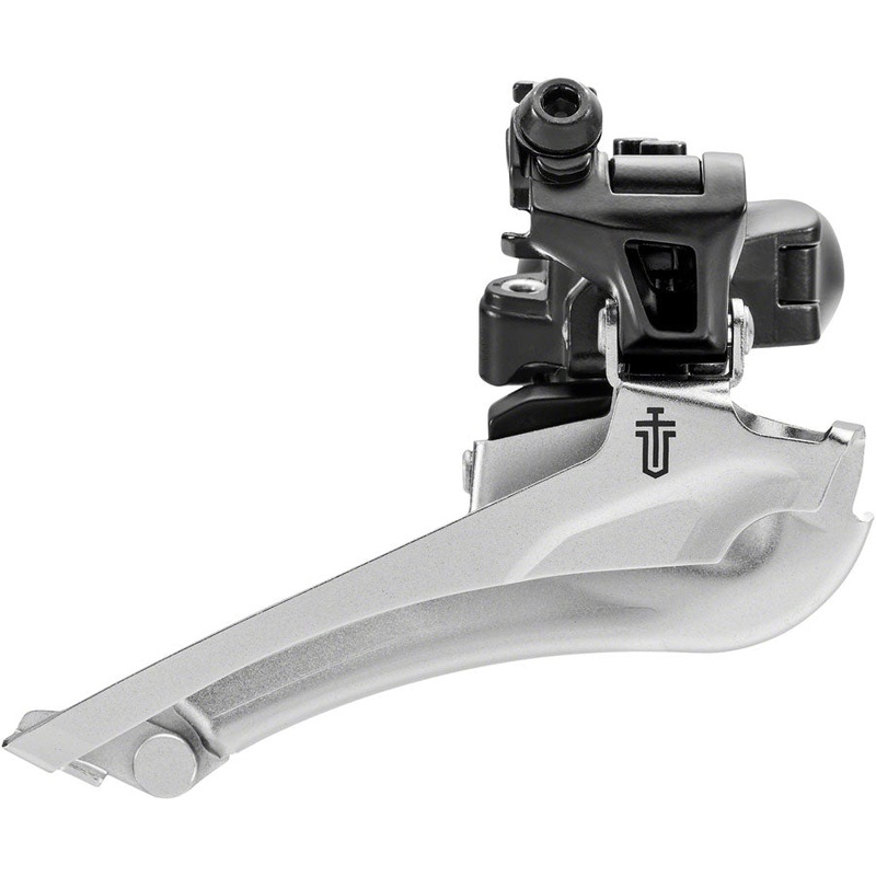 Sword BLK Front Derailleur – 9-Speed Double 46-52t Max Ring 34.9mm Band Clamp 28.6 31.8 Adapters