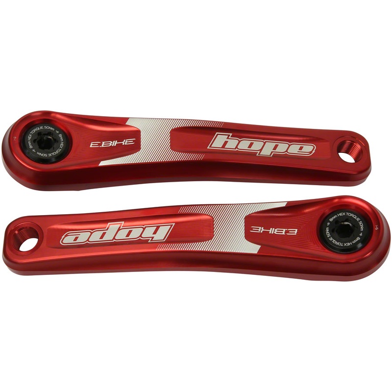 Ebike Crank Arm Set – 165mm ISIS Specialized Offset Red