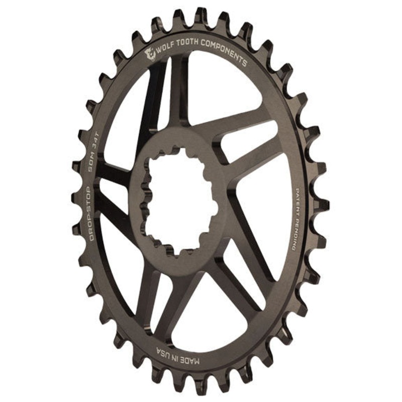 Direct Mount Chainring – 30t SRAM Direct Mount Drop-Stop A For SRAM 3-Bolt Cranksets 6mm Offset BLK