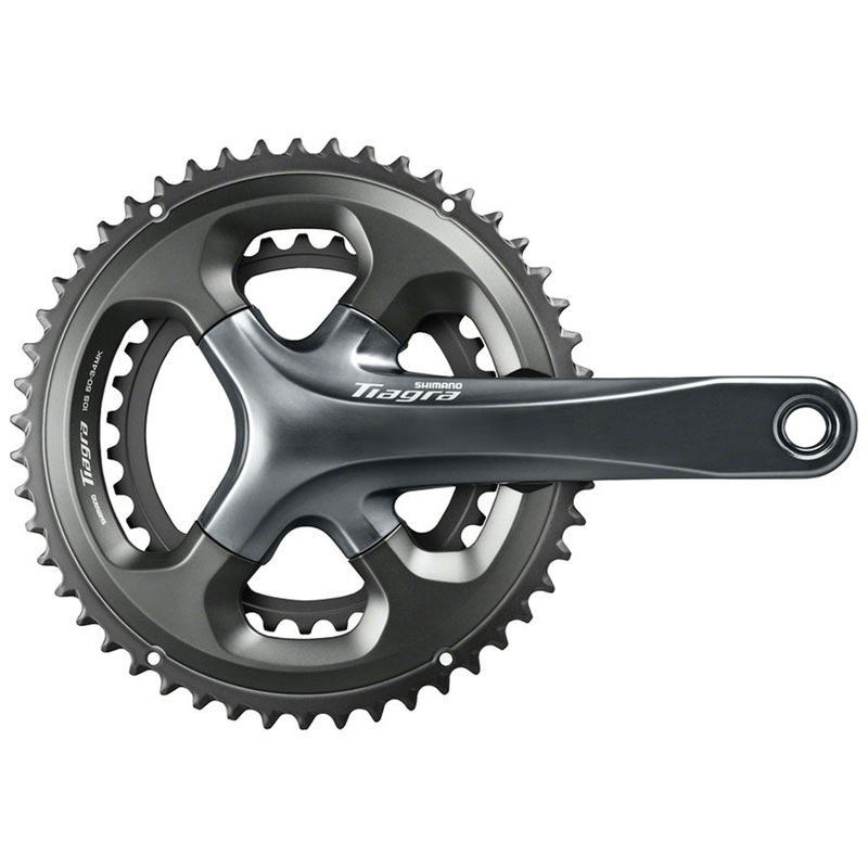Tiagra FC-4700 Crankset – 170mm 10-Speed 48/34t 110 Asymmetric BCD Hollowtech II Spindle Interface Gray