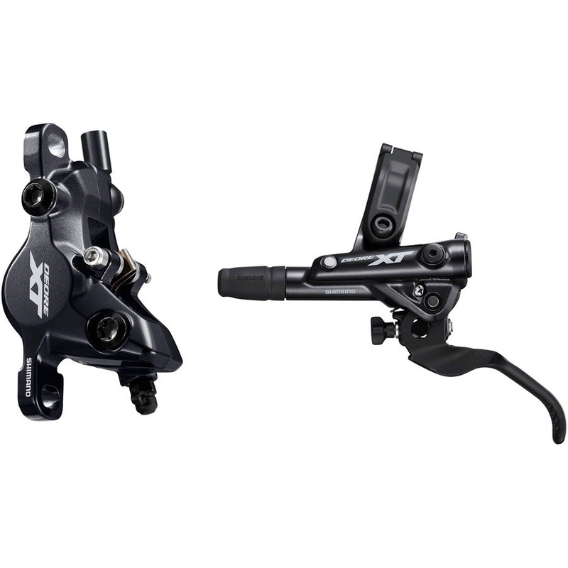 Deore XT BL-M8100/BR-M8100 Disc Brake Lever – Front Hydraulic Post Mount 2-Piston Finned Pads I-SPEC EV Clamp Band BLK
