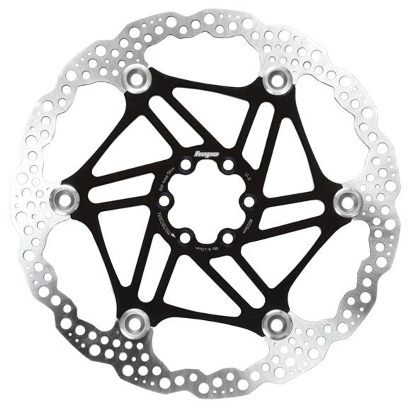 Floating Disc Brake Rotor – 180mm 6-Bolt Black