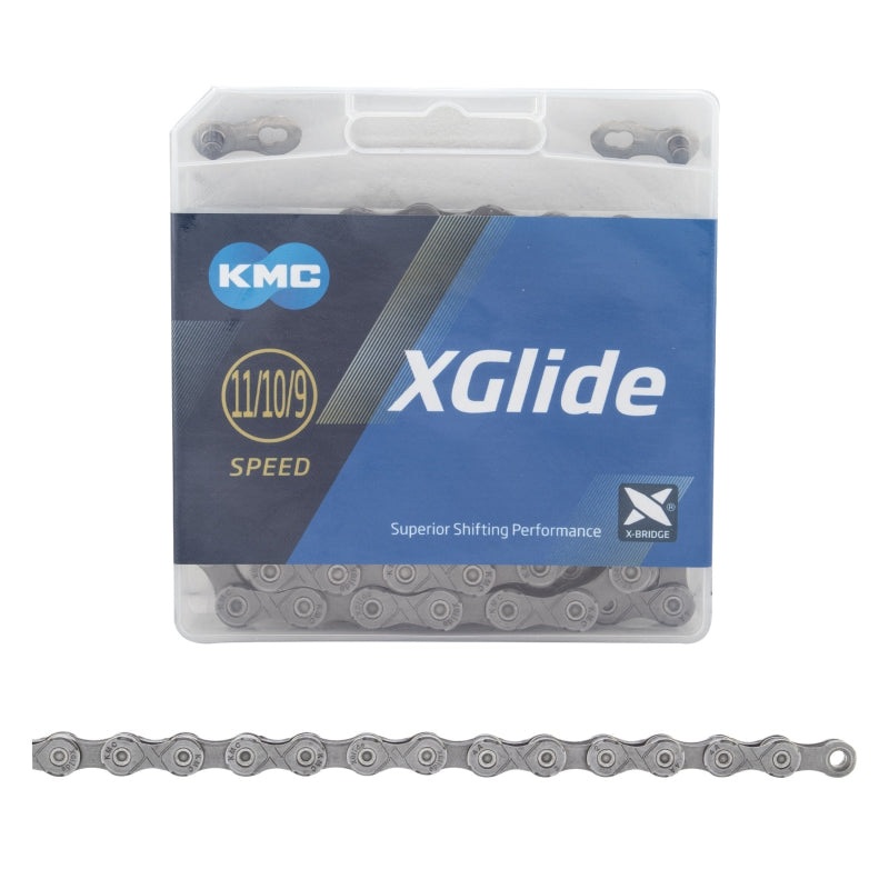 XGlide Chain – 9/10/11-Speed 126L Optimized Shimano CUES Drivetrain Gray