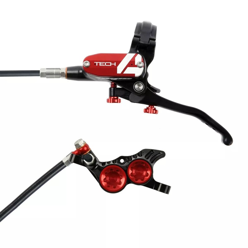 Tech 4 V4 Disc Brake and Lever Set – Front Hydraulic Post Mount Red