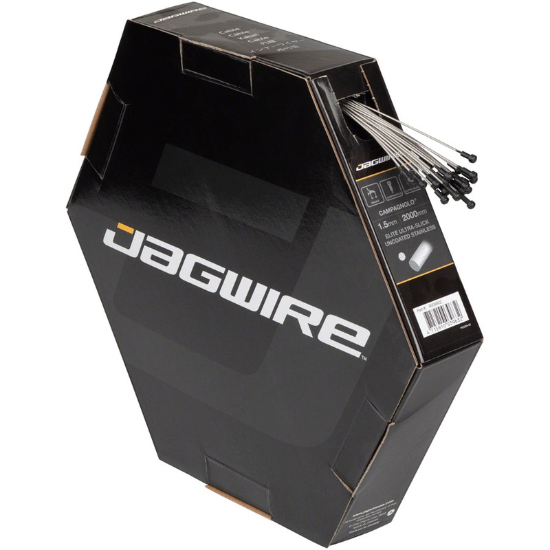 Elite Ultra-Slick Brake Cable 1.5x2000mm Polished Slick Stainless Campagnolo Box of 25
