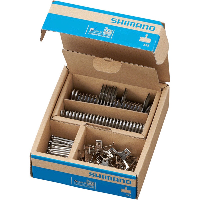 G05A-RX Disc Brake Pad Spring – Resin Compound Alloy Back Plate Box/25 pair