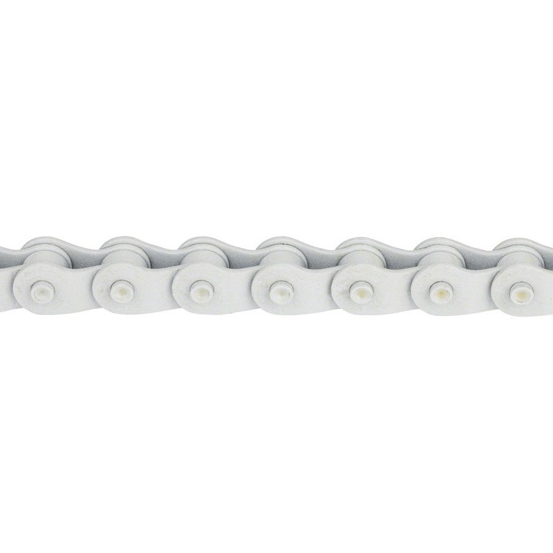 Interlock V2 Chain – Single Speed 1/2 x 1/8, 98 Links, Half Link Chain, White
