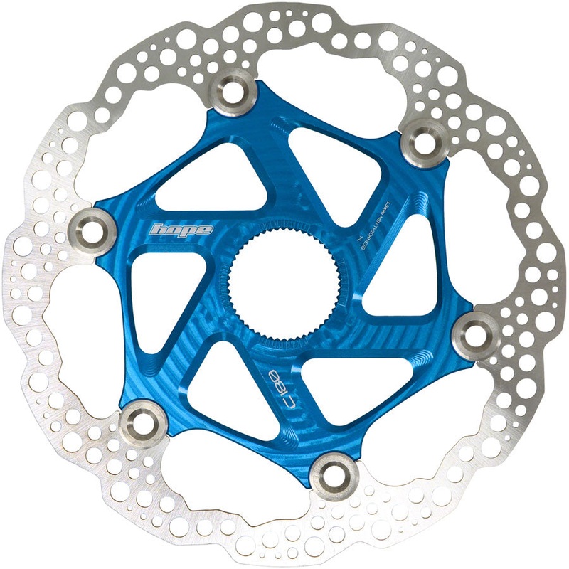 MTB Floating Centre-Lock Disc Brake Rotor – 180mm Center-Lock Blue