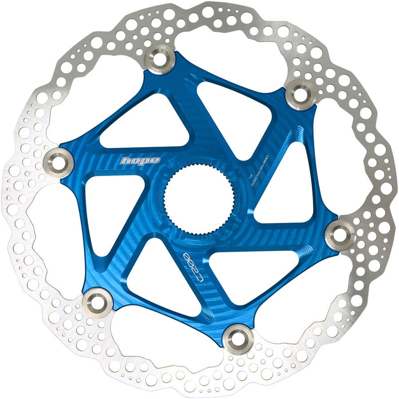 MTB Floating Centre-Lock Disc Brake Rotor – 200mm Center-Lock Blue