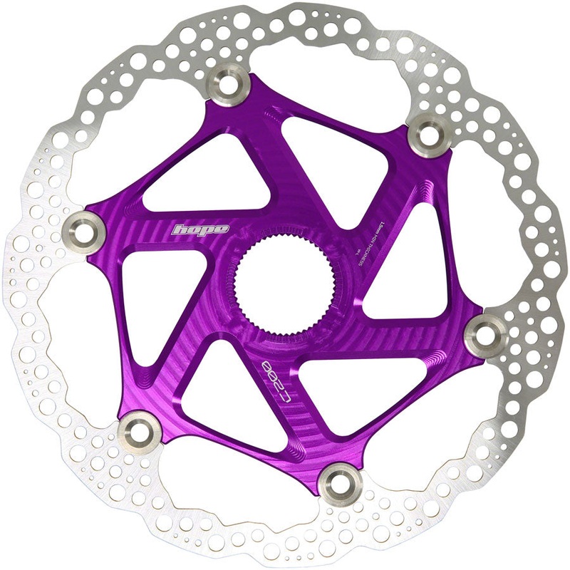 MTB Floating Centre-Lock Disc Brake Rotor – 200mm Center-Lock Purple
