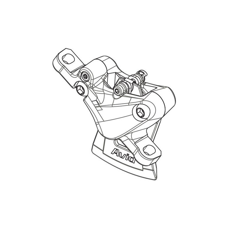 Replacement Level TL Caliper Assembly Post Mount non-CPS Front/Rear Gloss BLK