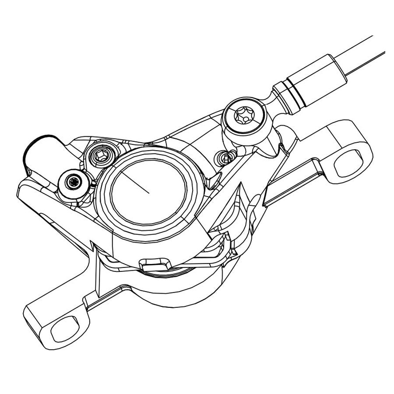 Replacement Red eTap HRD Caliper Post Mount Front/Rear Falcon Gray